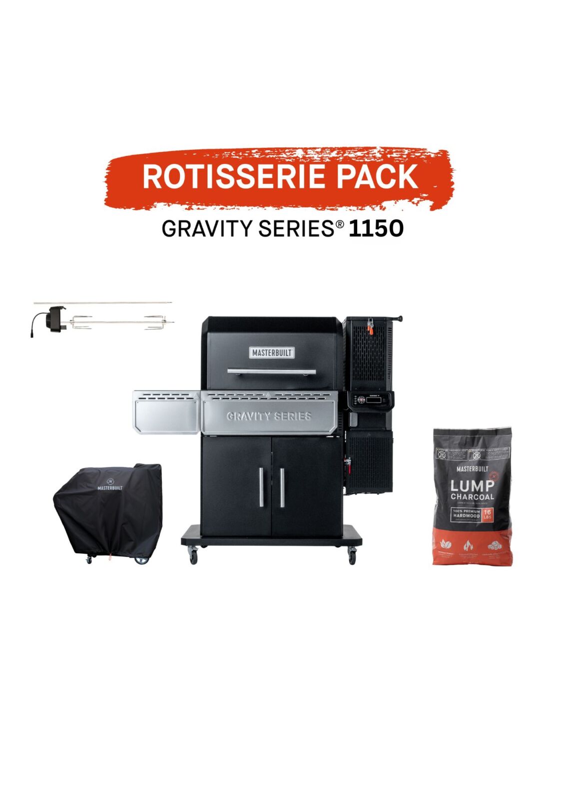 Masterbuilt Gravity 1150 BBQ with Rotisserie Pack