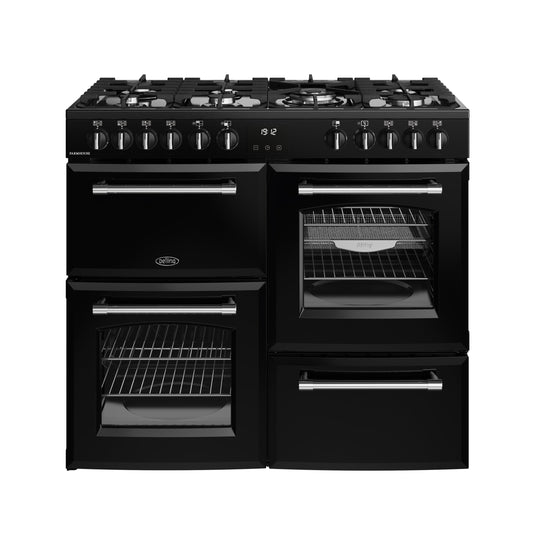 Belling RCA Farmhouse 100DF 100cm Dual Fuel Range Cooker 444411829 Black