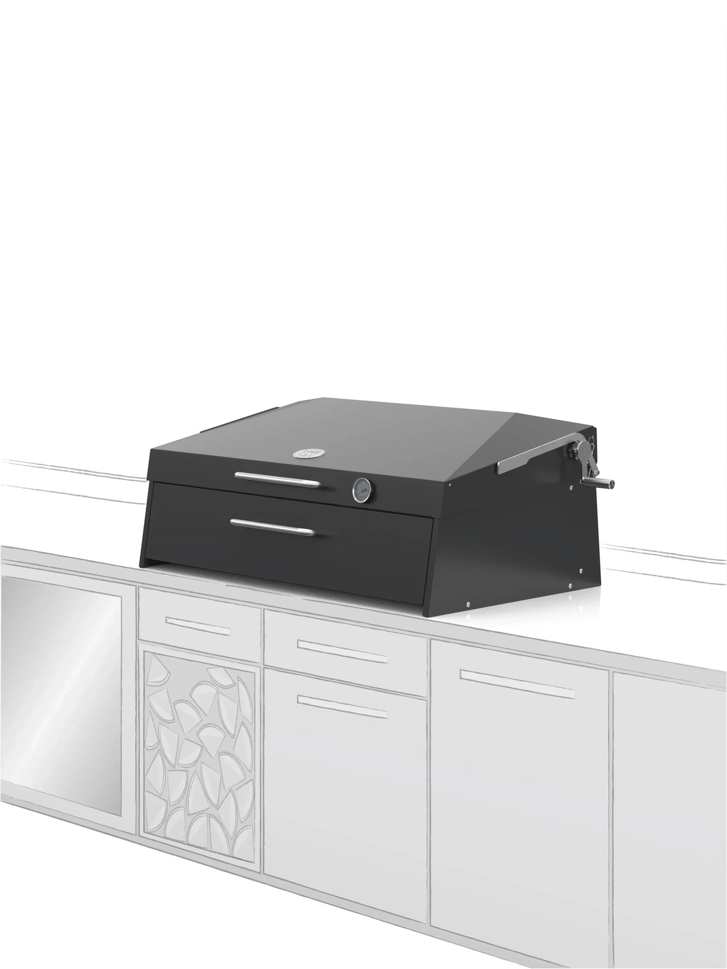 Flamery Large Asado Argentinian BBQ with Full Grill + Firebox